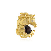 Mozambique Garnet Silver Brooch (Gems en Vogue)