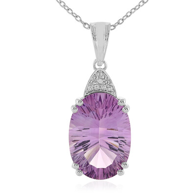 Rose de France Amethyst Silver Necklace