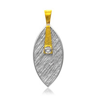 White Topaz Silver Pendant