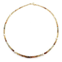 Fancy Zircon Silver Necklace