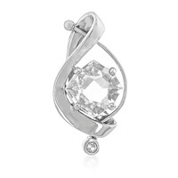White Quartz Silver Pendant