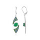 Green Onyx Silver Earrings (Adela Silber)