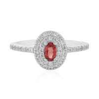 Sunset Sapphire Silver Ring