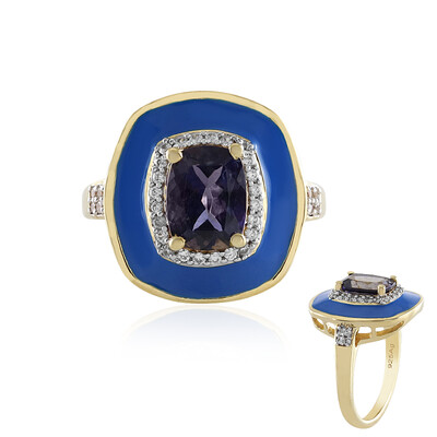 Ceylon Iolite Silver Ring (M de Luca)