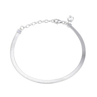 White Topaz Silver Bracelet