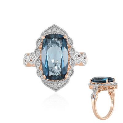 14K London Blue Topaz Gold Ring (SUHANA)