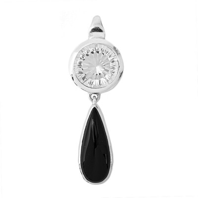 Black Onyx Silver Pendant