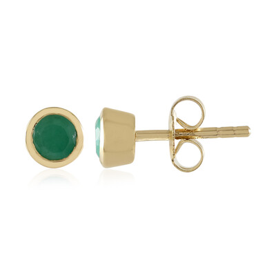 Socoto Emerald Silver Earrings