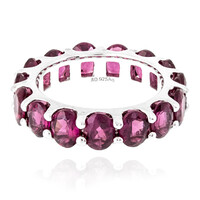 Rhodolite Silver Ring