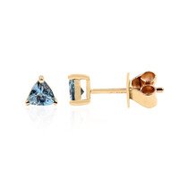 9K Ofiki Aquamarine Gold Earrings