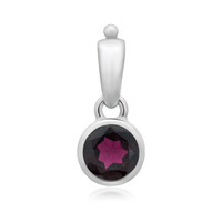Mozambique Garnet Silver Pendant