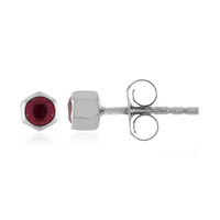 Madagascar Ruby Silver Earrings