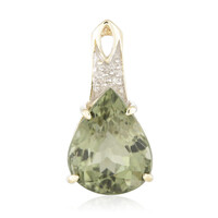 9K Cuprian Tourmaline Gold Pendant