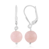 Morganite Silver Earrings