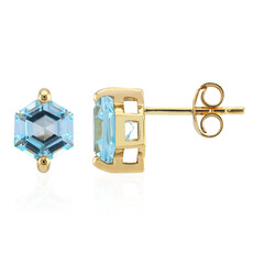 Sky Blue Topaz Silver Earrings