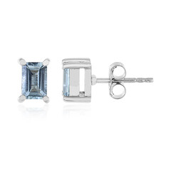 Aquamarine Silver Earrings