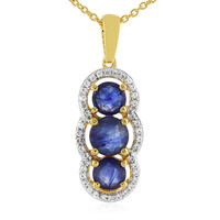 Madagascar Blue Sapphire Silver Necklace