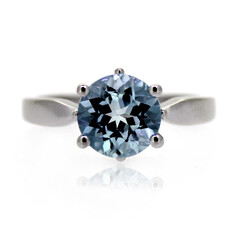 Sky Blue Topaz Silver Ring