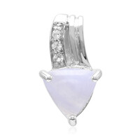 Blue Lace Agate Silver Pendant
