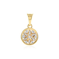 I2 (I) Diamond Silver Pendant
