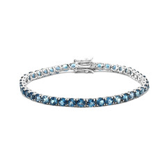 London Blue Topaz Silver Bracelet