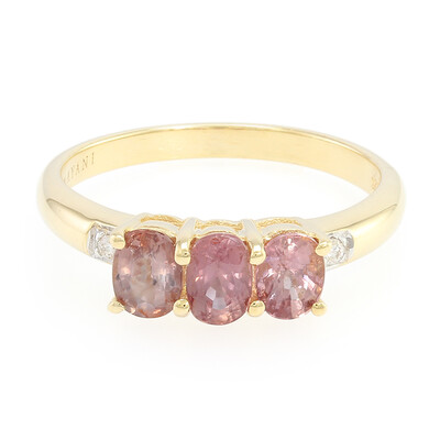 18K Unheated Padparadscha Sapphire Gold Ring (AMAYANI)