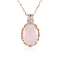 Brazilian Morganite Silver Necklace (Gems en Vogue)
