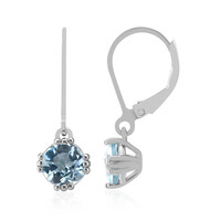 Sky Blue Topaz Silver Earrings