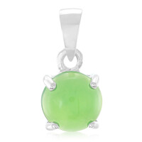 Imperial Chrysoprase Silver Pendant