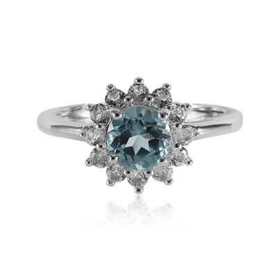 Sky Blue Topaz Silver Ring