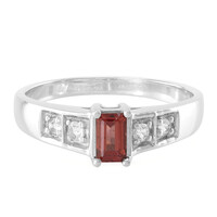 Lindi Garnet Silver Ring
