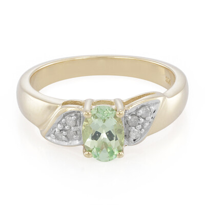 9K Merelani Mint Garnet Gold Ring