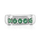 Green apatite Silver Ring