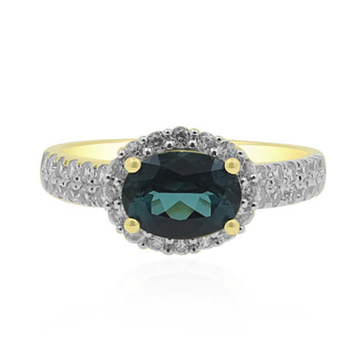 9K Brazilian Indicolite Gold Ring