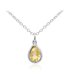 Citrine Silver Necklace