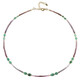 Fancy Spinel Silver Necklace (Riya)