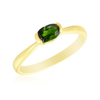 Russian Diopside Silver Ring