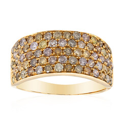 14K SI2 Fancy Diamond Gold Ring (CIRARI)