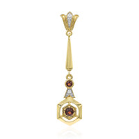 Mozambique Garnet Silver Pendant