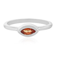 Sunset Sapphire Silver Ring