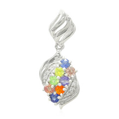 Mozambique Sapphire Silver Pendant