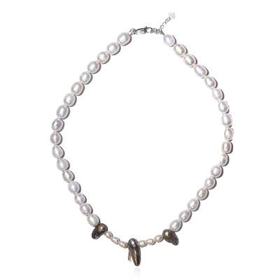 Freshwater pearl Silver Necklace (TPC)