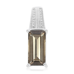 Smoky Quartz Silver Pendant
