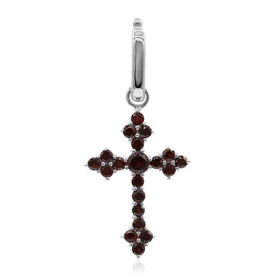 Mozambique Garnet Silver Pendant