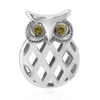 Yellow Sapphire Silver Charm (Annette)