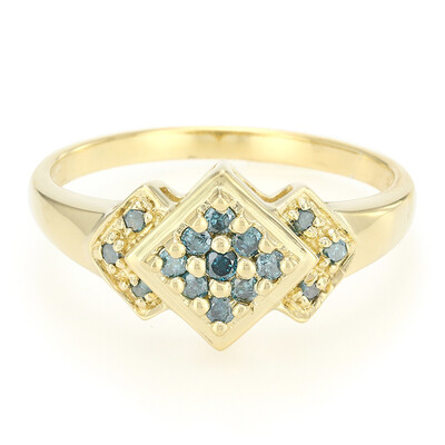 Fancy Diamond Silver Ring