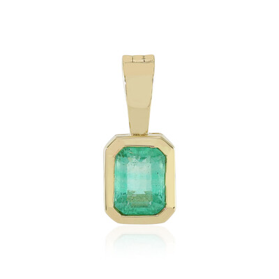 9K Colombian Emerald Gold Pendant