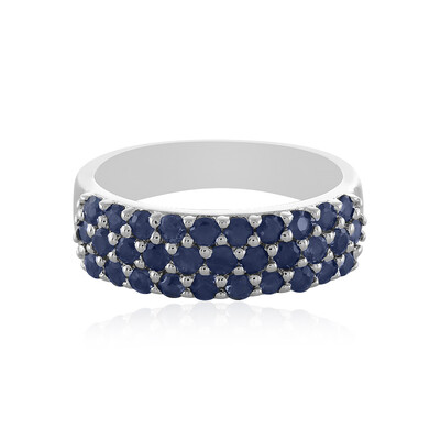 Blue Sapphire Silver Ring