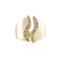 I2 Brown Diamond Silver Ring