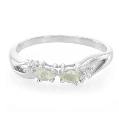 Cuprian Tourmaline Silver Ring